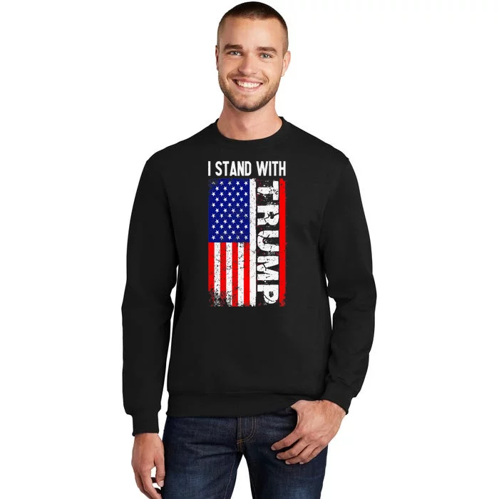 I Stand With President Trump Pro Trump Supporter Anti Biden Sweatshirt