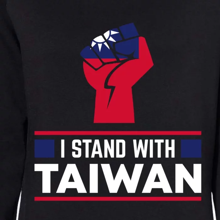 I Stand With Taiwan Raised Fist Gift Womens California Wash Sweatshirt