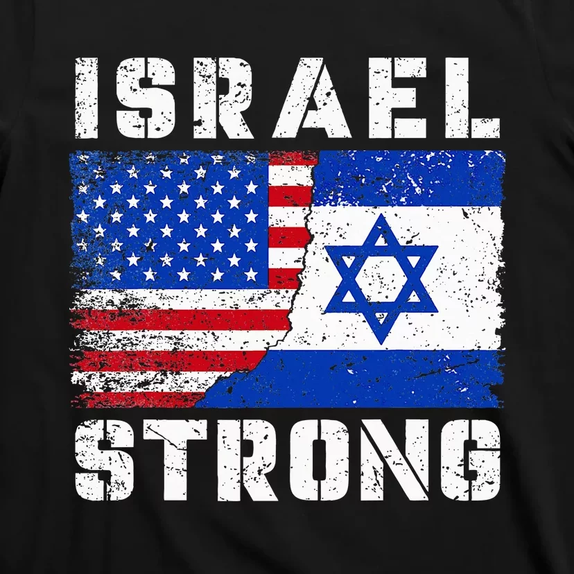 I Stand With Israel Pray For Israel US Israel Flag T-Shirt