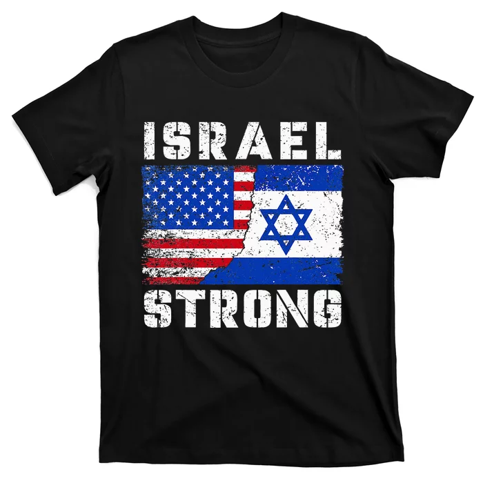 I Stand With Israel Pray For Israel US Israel Flag T-Shirt