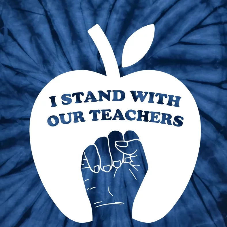 I Stand With Our Teachers & Stand Against Book Banning! Tie-Dye T-Shirt