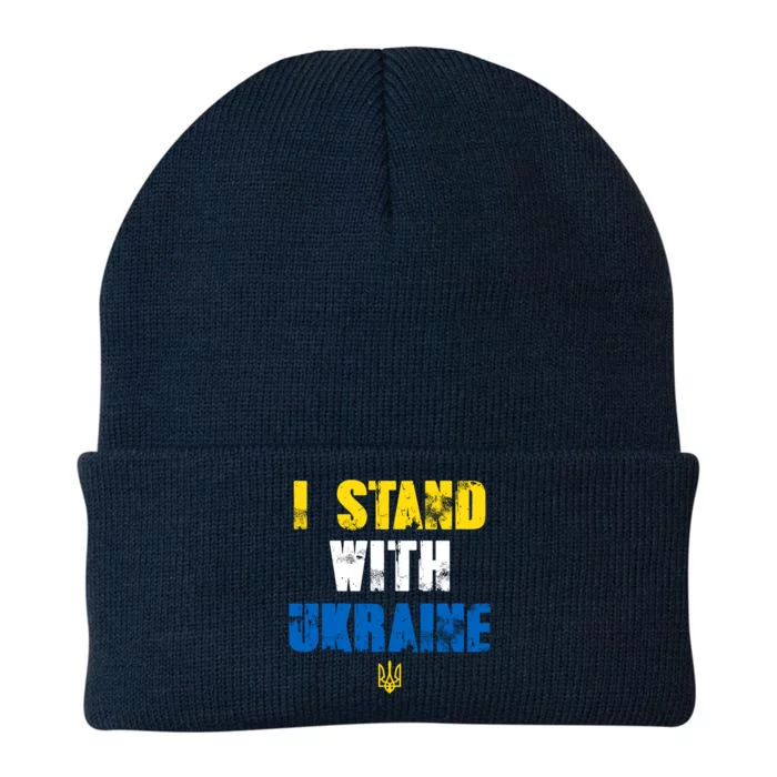 I Stand With Ukraine Knit Cap Winter Beanie