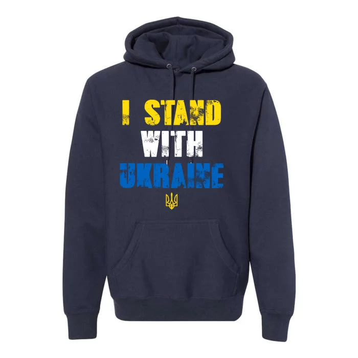 I Stand With Ukraine Premium Hoodie