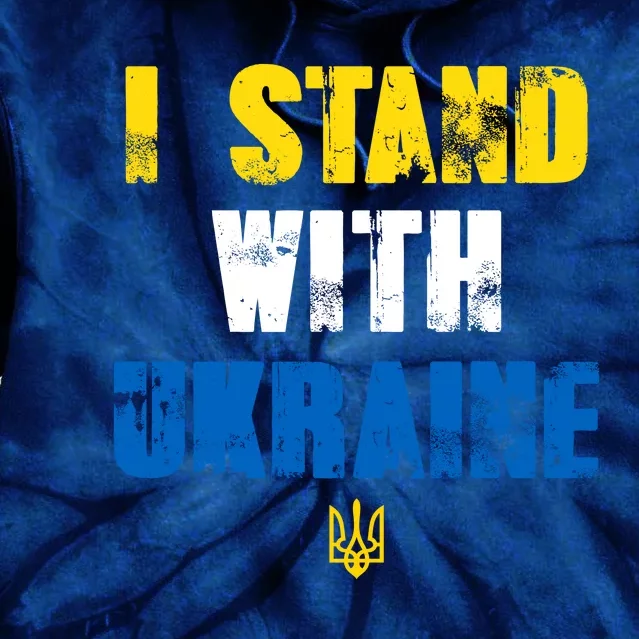 I Stand With Ukraine Tie Dye Hoodie