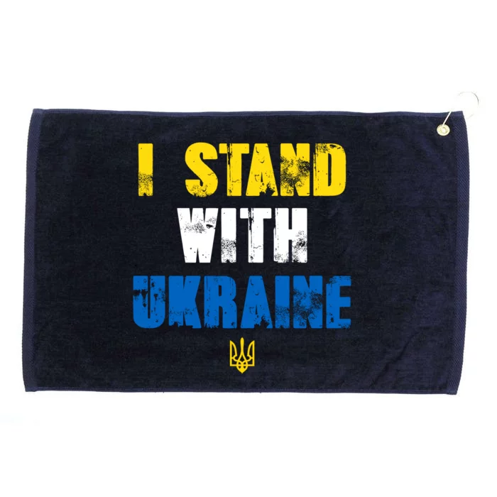 I Stand With Ukraine Grommeted Golf Towel