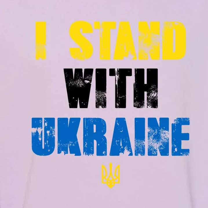 I Stand With Ukraine Garment-Dyed Sweatshirt