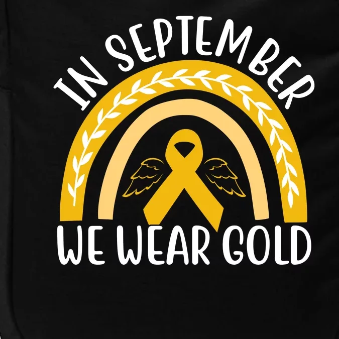 In September We Wear Gold Childhood Cancer Impact Tech Backpack