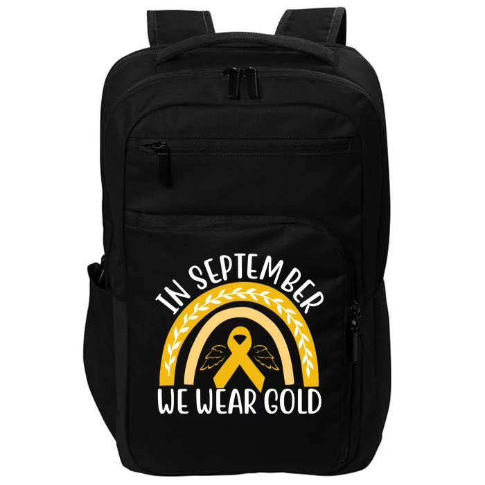 In September We Wear Gold Childhood Cancer Impact Tech Backpack