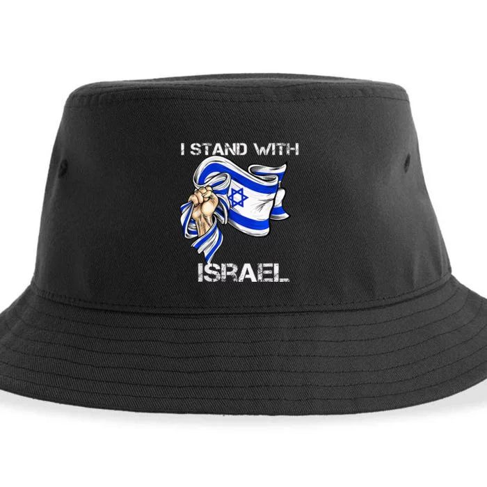 I Stand With Israel Support Israel Love Israeli Brotherhood Sustainable Bucket Hat