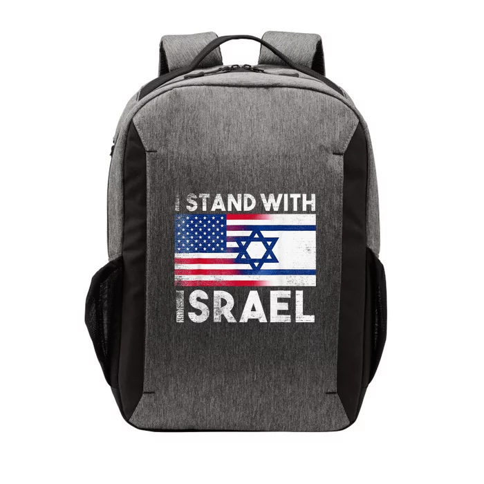 I Stand With Israel Pray For Israel US and Israel Flag Vector Backpack