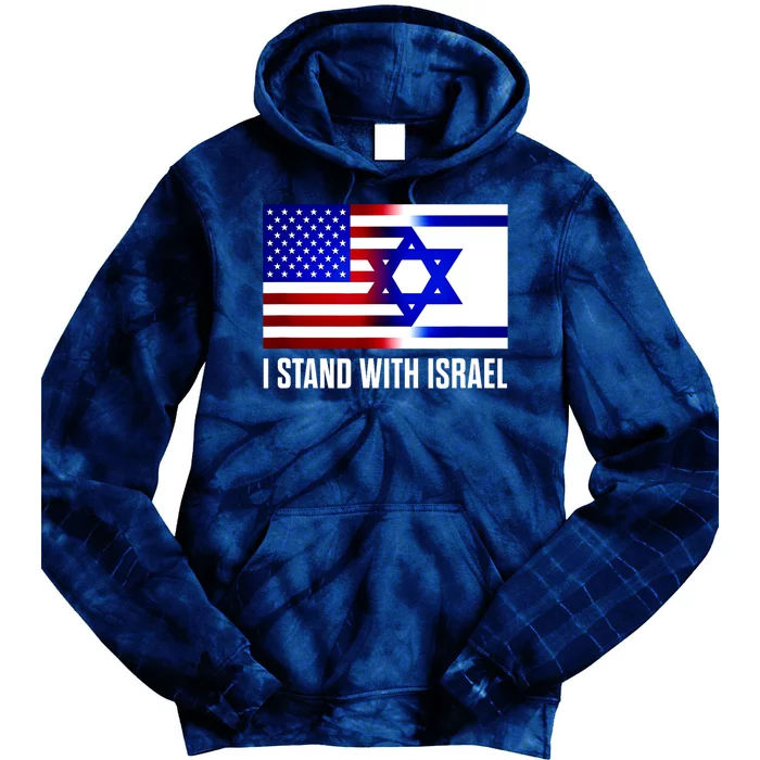 I Stand With Israel Us Israel Flag Support Israel Jerusalem Tie Dye Hoodie