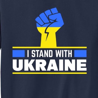 I Stand With Ukraine Support Love Peace Fist Sweatshirt