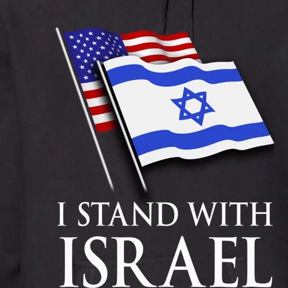 I Stand With Israel, Israeli Palestinian Conflict Pro Israel Premium Hoodie