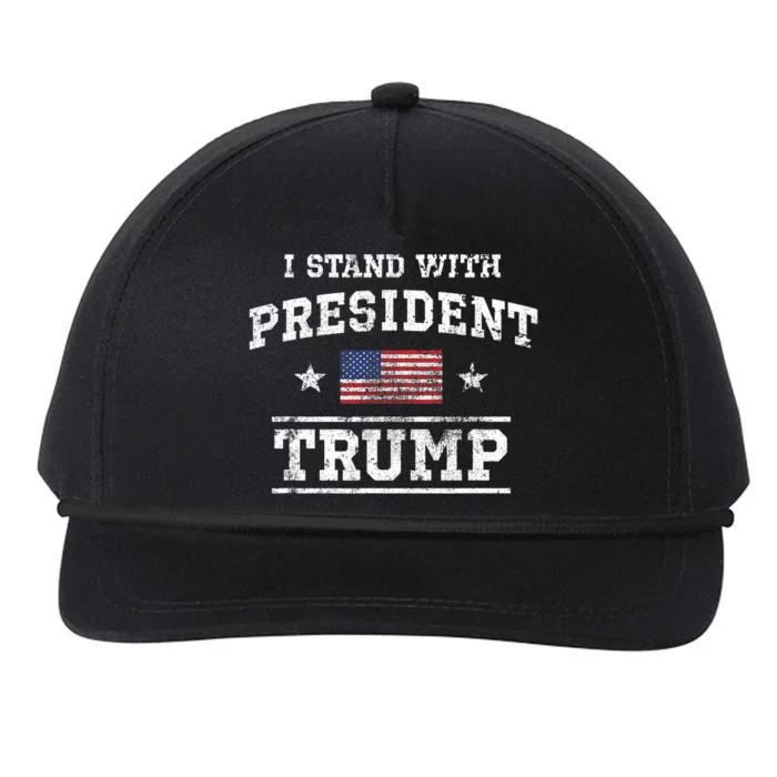 I Stand With President Trump Snapback Five-Panel Rope Hat