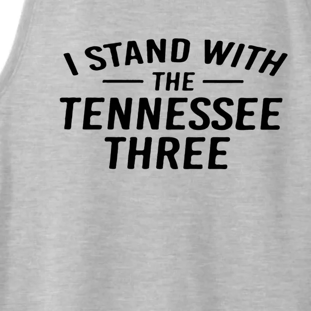 I Stand With The Tennessee Three Retro Ladies Tri-Blend Wicking Tank