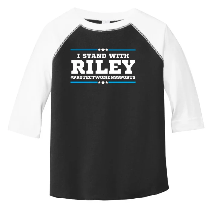 I Stand With Riley Gaines #ProtectWomensSports Toddler Fine Jersey T-Shirt