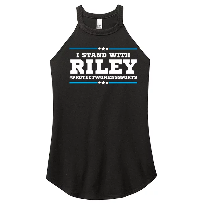 I Stand With Riley Gaines #ProtectWomensSports Women’s Perfect Tri Rocker Tank