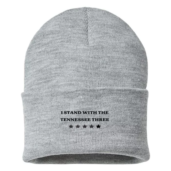 I Stand With The Tennessee Three Sustainable Knit Beanie