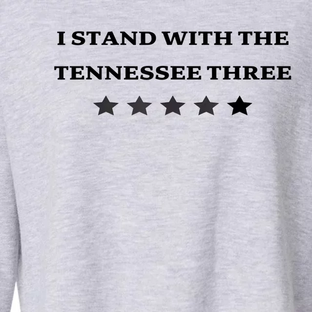 I Stand With The Tennessee Three Cropped Pullover Crew