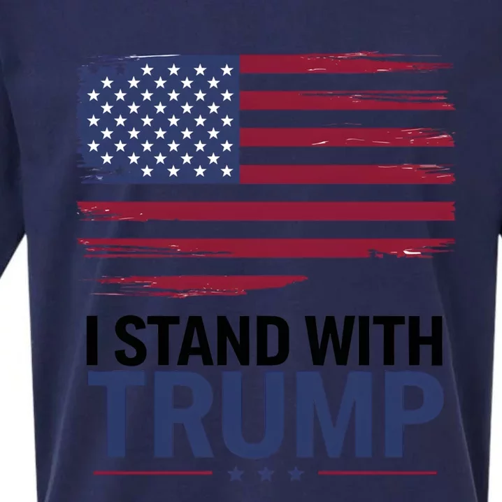 I Stand With Trump Trump For President Trump Vance 2024 Cool Gift Sueded Cloud Jersey T-Shirt