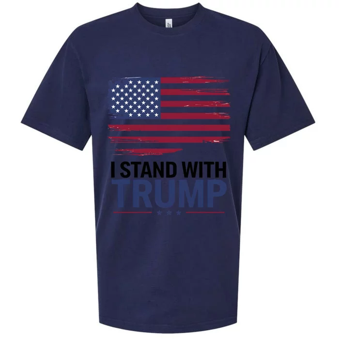 I Stand With Trump Trump For President Trump Vance 2024 Cool Gift Sueded Cloud Jersey T-Shirt