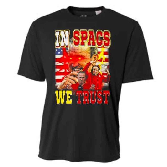 In Spags We Trust  Coach Football Fan Cooling Performance Crew T-Shirt