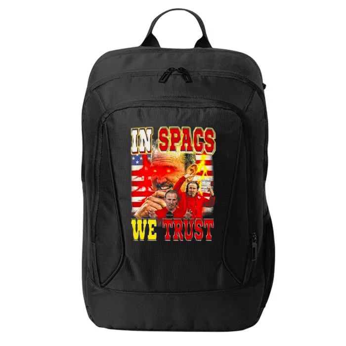 In Spags We Trust  Coach Football Fan City Backpack