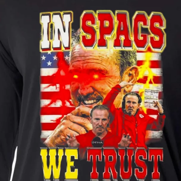 In Spags We Trust  Coach Football Fan Cooling Performance Long Sleeve Crew