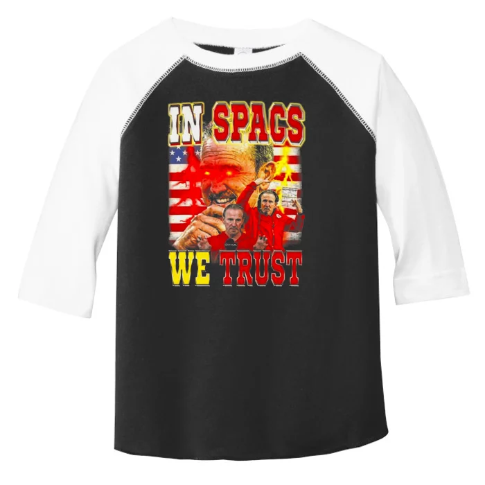 In Spags We Trust  Coach Football Fan Toddler Fine Jersey T-Shirt