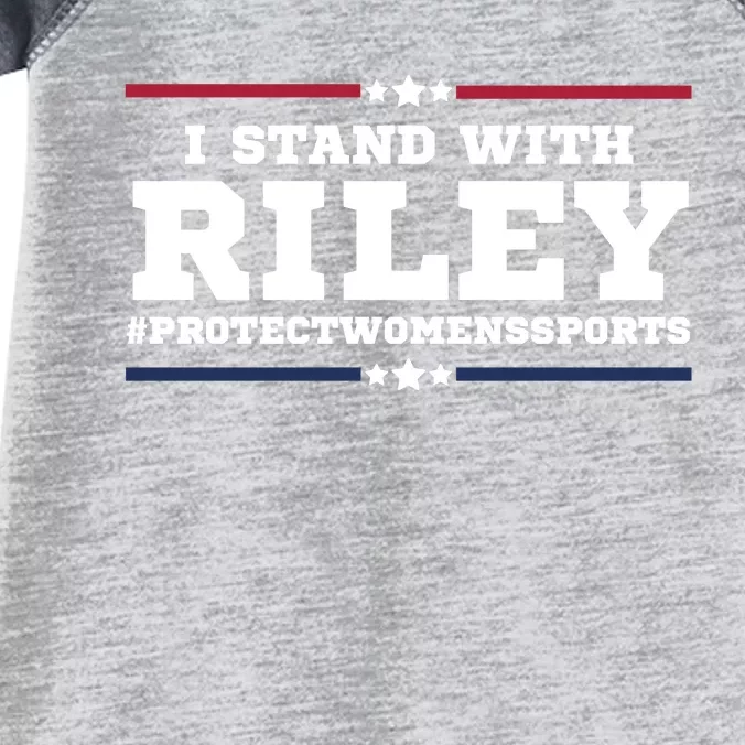 I Stand With Riley Gaines #ProtectWomensSports Infant Baby Jersey Bodysuit