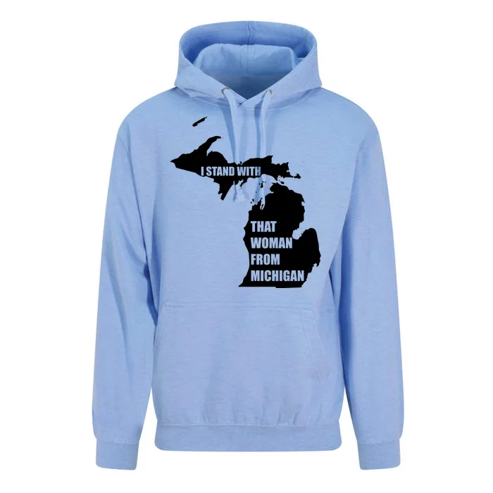 I Stand With That Woman From Michigan Unisex Surf Hoodie