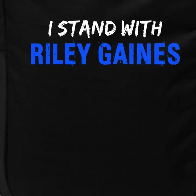 I Stand With Riley Gaines Long Sleeve Impact Tech Backpack