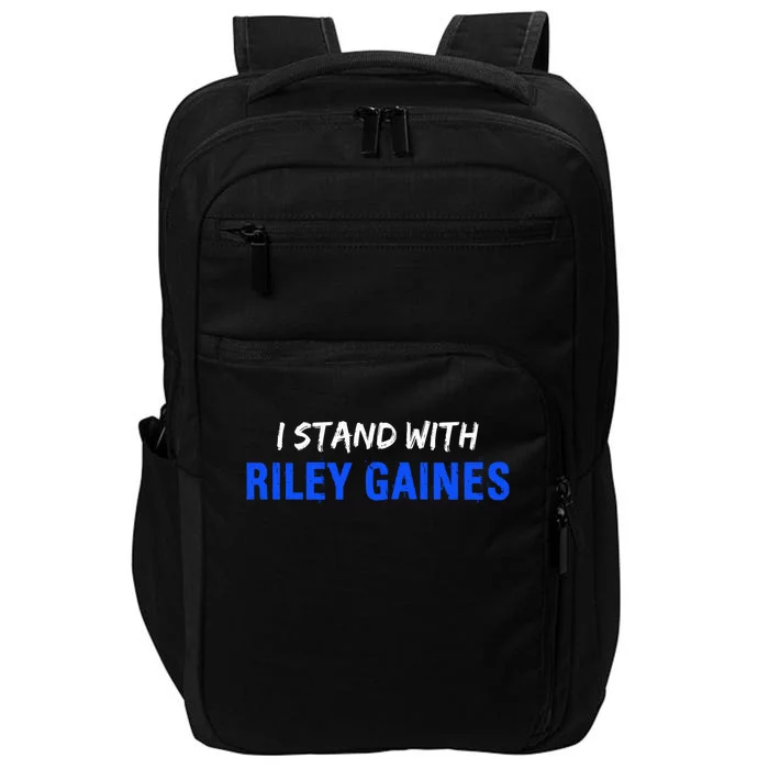 I Stand With Riley Gaines Long Sleeve Impact Tech Backpack