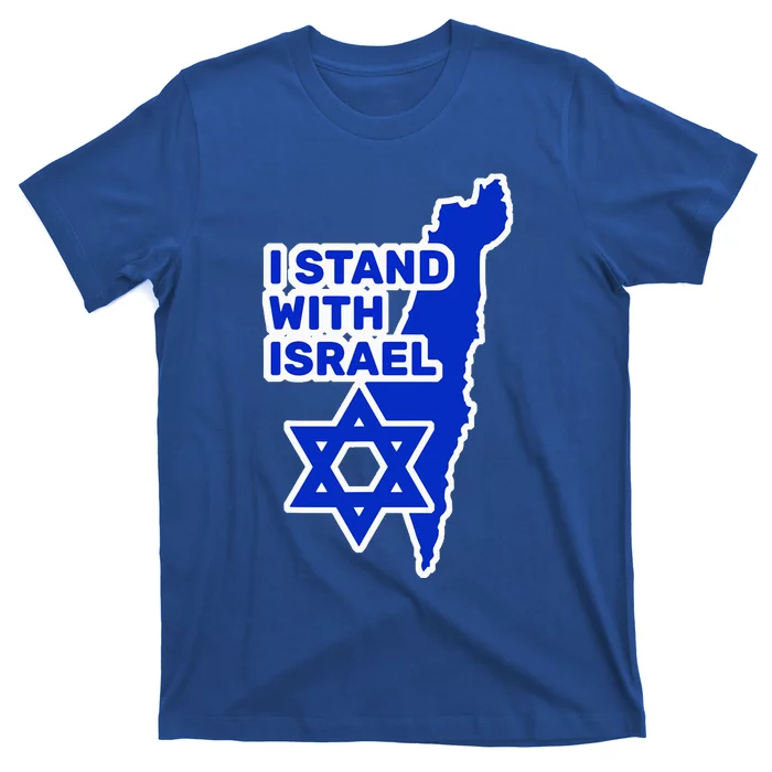 I Stand With Israel Jewish Heritage Israeli Flag T-Shirt