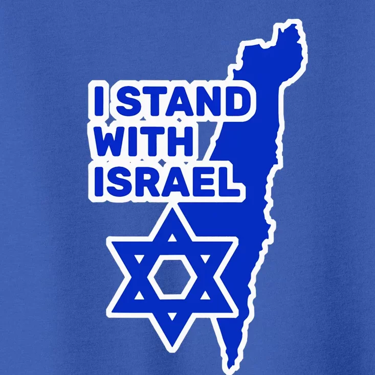 I Stand With Israel Jewish Heritage Israeli Flag Toddler T-Shirt