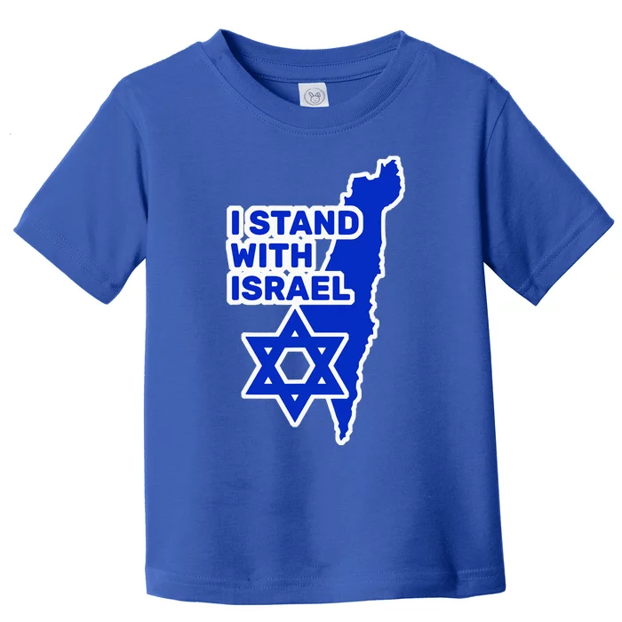 I Stand With Israel Jewish Heritage Israeli Flag Toddler T-Shirt