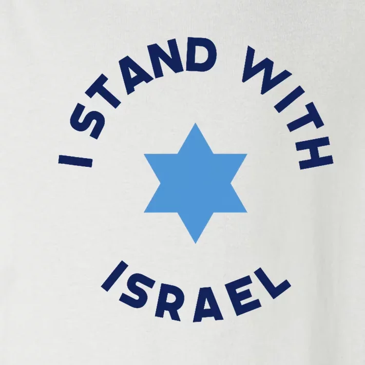 I Stand With Israel With Star Of David Jewish Gift Toddler Long Sleeve Shirt