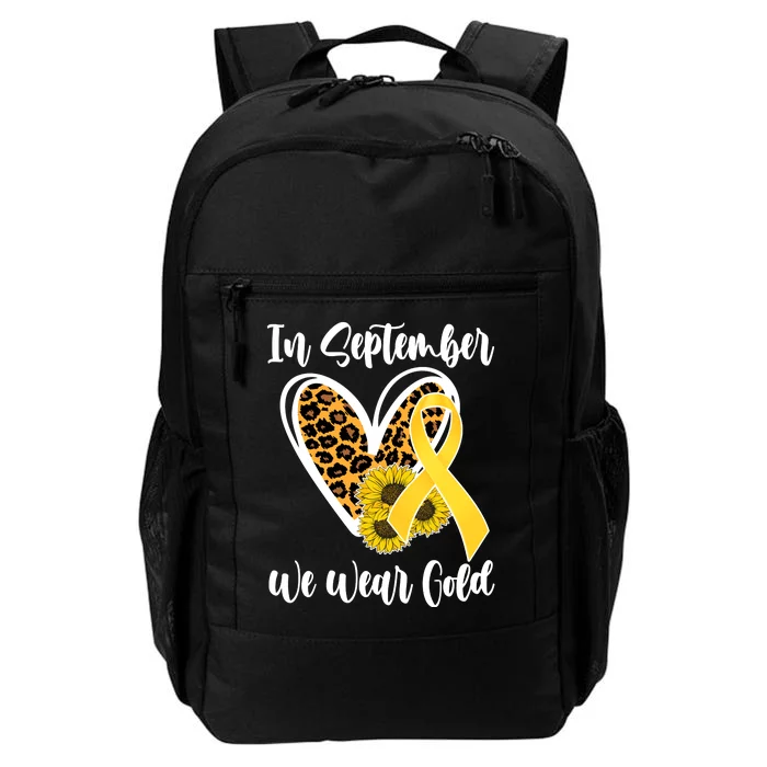 In Septemeber We Wear Gold Childhood Cancer Daily Commute Backpack