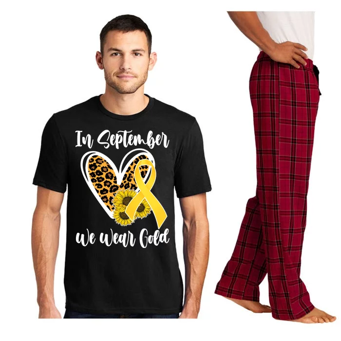 In Septemeber We Wear Gold Childhood Cancer Pajama Set