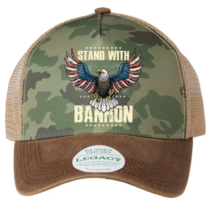 I Stand With Bannon Patriotic Legacy Tie Dye Trucker Hat