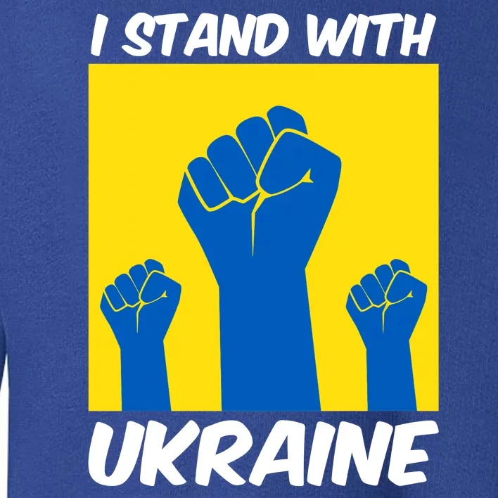 I Stand With Ukraine Fist Toddler Sweatshirt