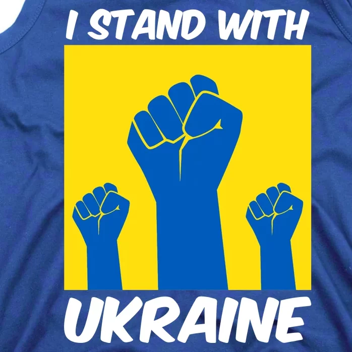 I Stand With Ukraine Fist Tank Top