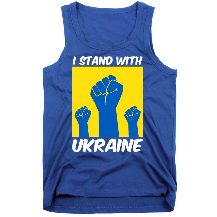 I Stand With Ukraine Fist Tank Top