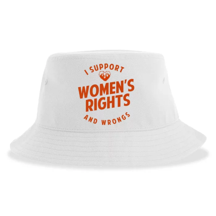 I Support Women*S Rights And Wrongs 1 Sustainable Bucket Hat