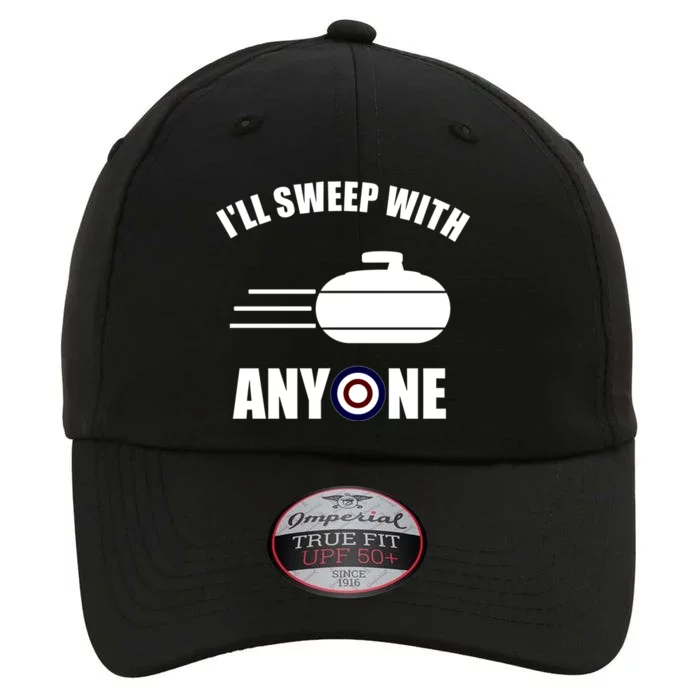 ILl Sweep With Anyone Fun Curling Gift The Original Performance Cap