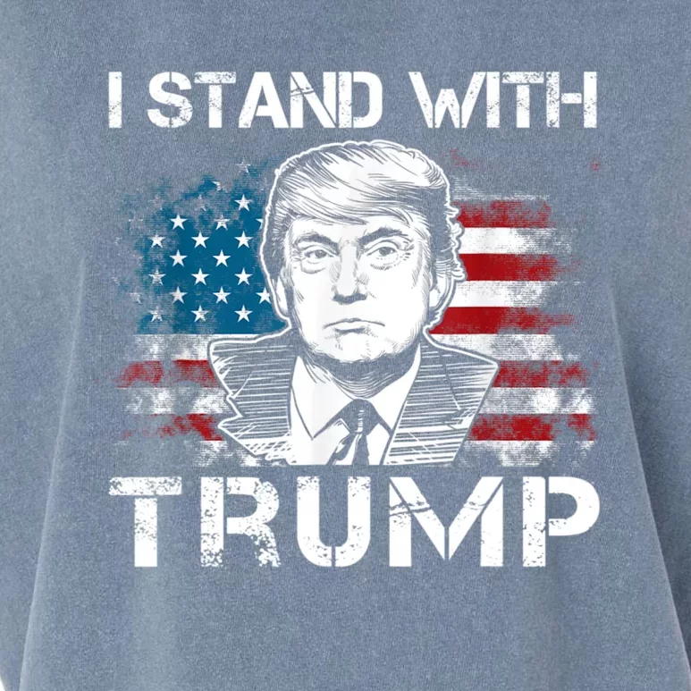 I Stand With Trump Pro Trump Supporter Free Trump Garment-Dyed Women's Muscle Tee