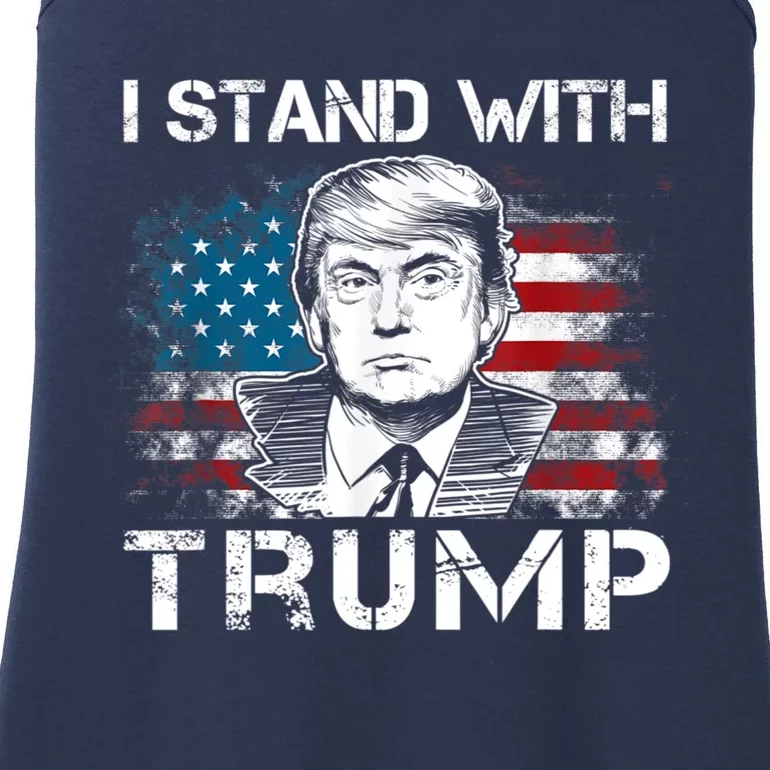 I Stand With Trump Pro Trump Supporter Free Trump Ladies Essential Tank