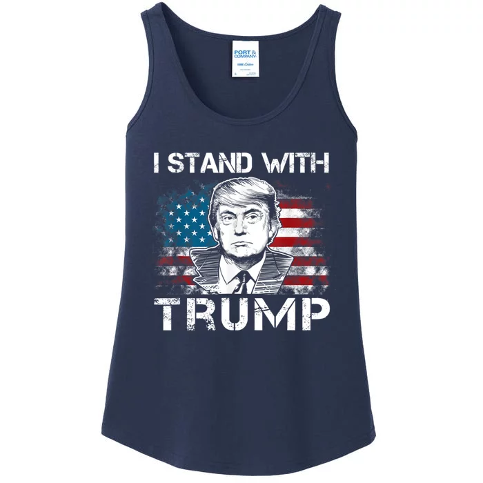 I Stand With Trump Pro Trump Supporter Free Trump Ladies Essential Tank