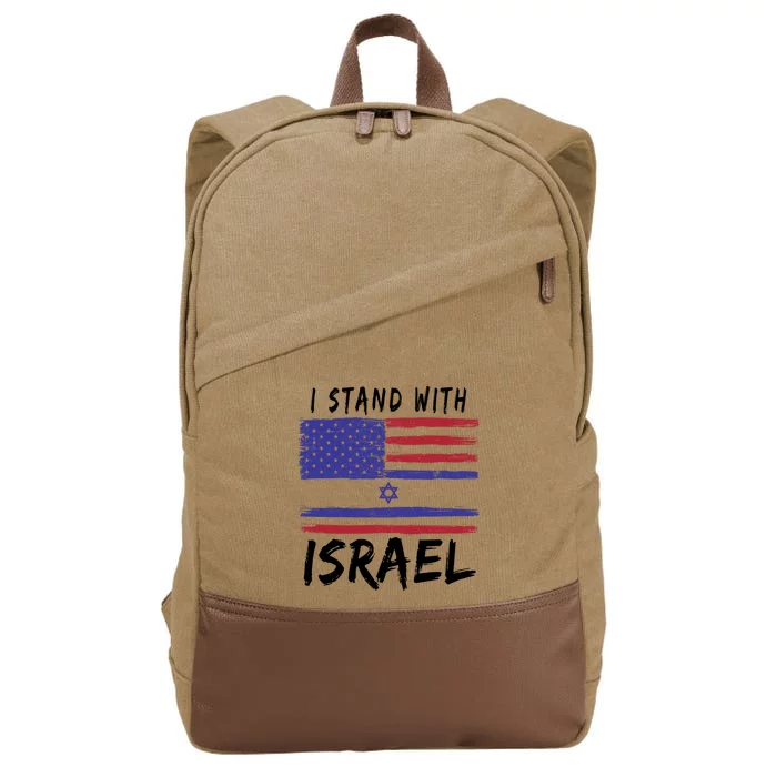 I Stand With Israel Support Israel Cotton Canvas Backpack