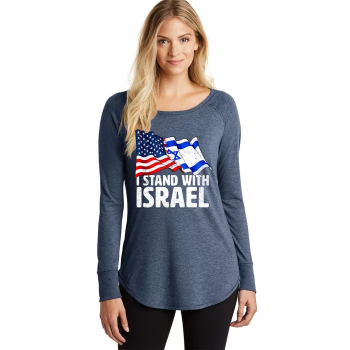 I Stand With Israel Israeli Pray For Israel Women's Perfect Tri Tunic Long Sleeve Shirt